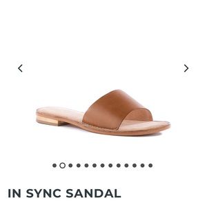 Seychelles In Sync flat sandal in Tan size 7